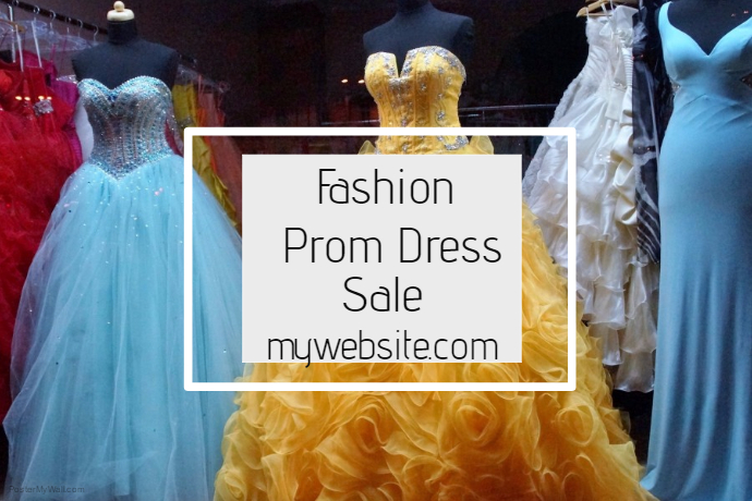 Prom Dress Sale Flyer